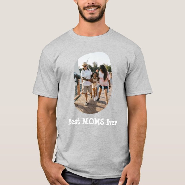 LGBT LGBTQ Beste Mamas je benutzerdefiniertes Foto T-Shirt (Vorderseite)