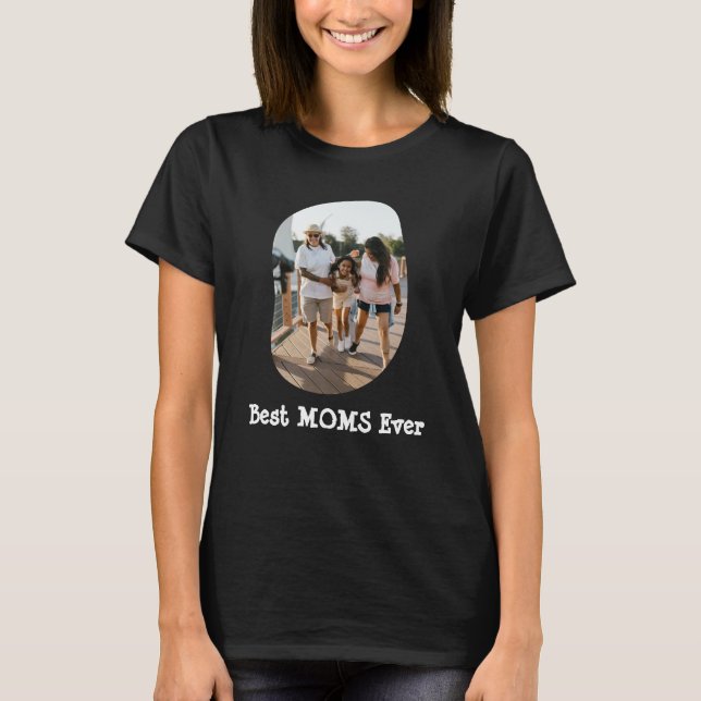 LGBT LGBTQ Beste Mamas je benutzerdefiniertes Foto T-Shirt (Vorderseite)