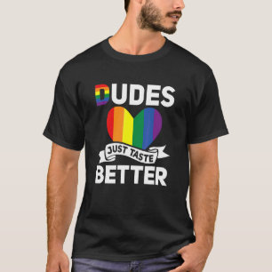 Lgbt Lgbtq Gay Pride Monat Männer Schmecken Einfac T-Shirt