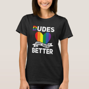 Lgbt Lgbtq Gay Pride Monat Männer Schmecken Einfac T-Shirt