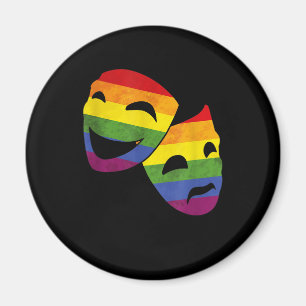 LGBT LGBTQ Queer Actor Actress Rainbow Theatrical Magnet