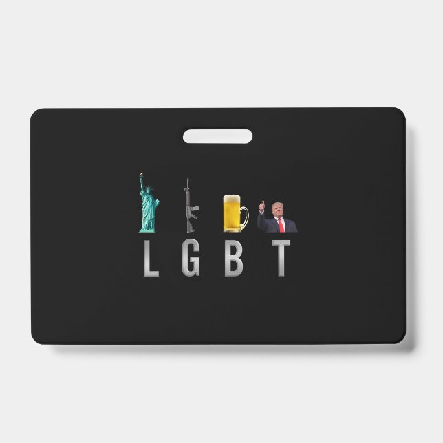 LGBT - Liberty Guns Beer Trump 6 Ausweis (Vorderseite)