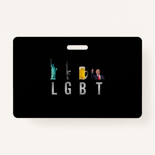LGBT - Liberty Guns Beer Trump 6 Ausweis (Vorderseite)