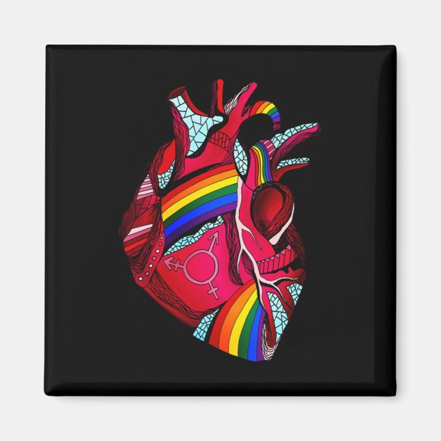 LGBT - Liberty Guns Beer Trump 6 Magnet (Vorne)