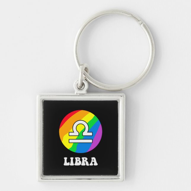 Lgbt Libra Schlüsselanhänger (Vorne)