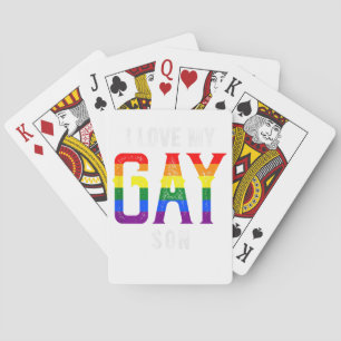 LGBT Liebe Gay Son - Gay Pride Outfit Gay Pride Pa Spielkarten