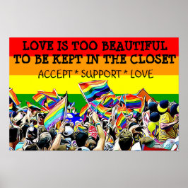 LGBT Liebe ist eine schöne Parade Rainbow POSTER