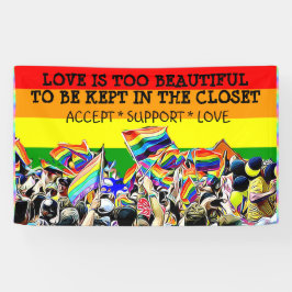 LGBT Liebe ist schöne Parade-Regenbogen FAHNE Banner
