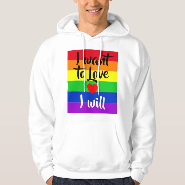 #LGBT #Liebe #pride #gay #lesbian #space #parade Hoodie (Vorderseite)