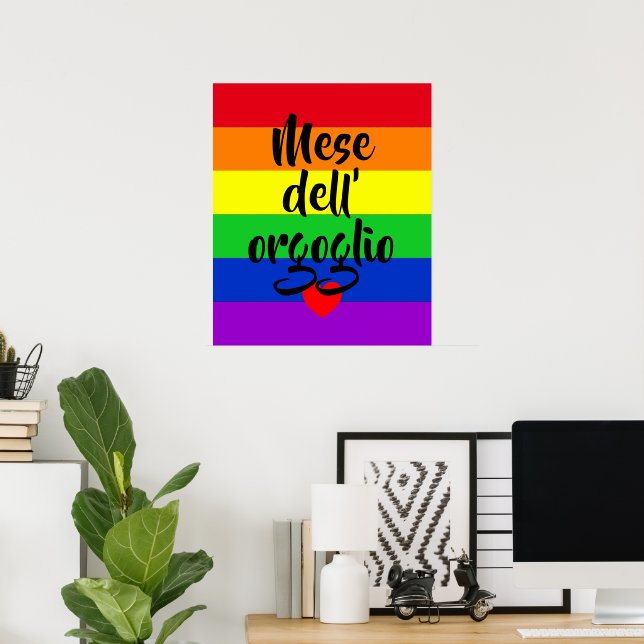 #LGBT #Liebe #pride #gay #lesbian #space #parade Poster (Heimbüro)