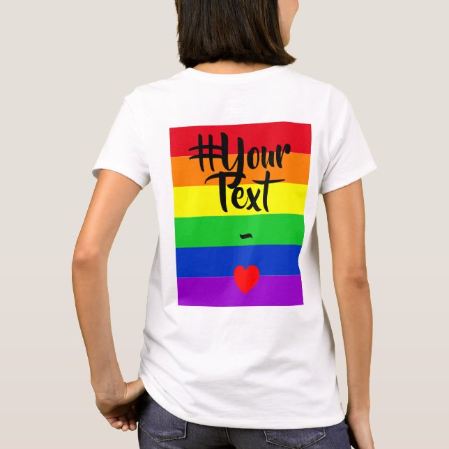 #LGBT #Liebe #pride #gay #lesbian #space #parade T-Shirt (Rückseite)