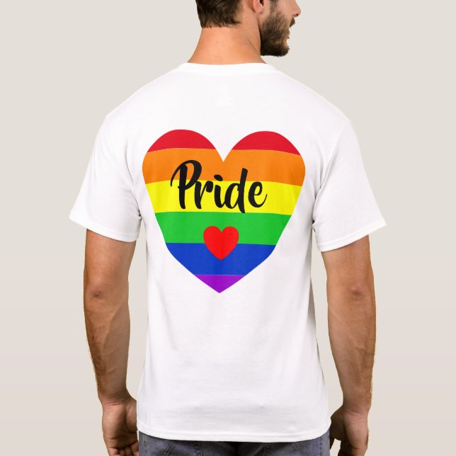 #LGBT #Liebe #pride #gay #lesbian #space #parade T-Shirt (Rückseite)