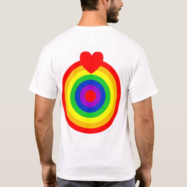 #LGBT #Liebe #pride #gay #lesbian #space #parade T-Shirt (Rückseite)