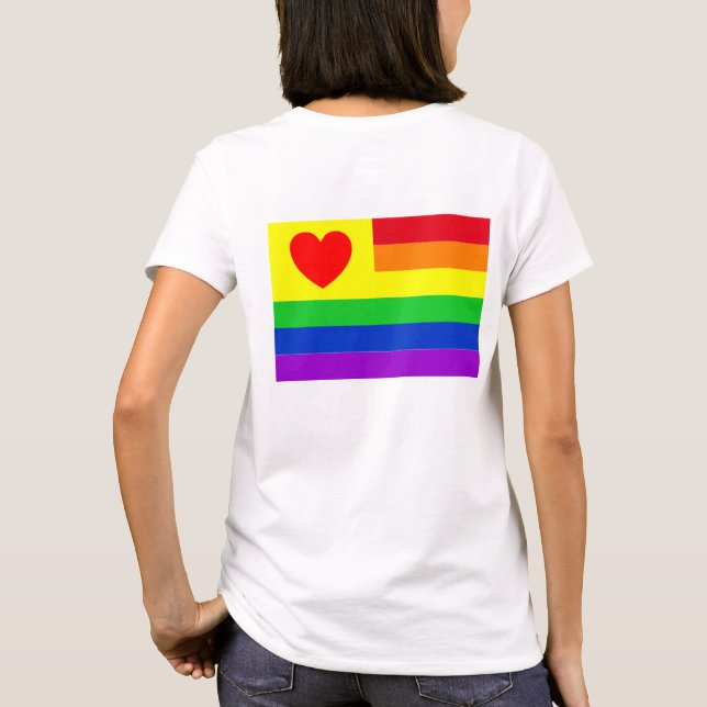 #LGBT #Liebe #pride #gay #lesbian #space #parade T-Shirt (Rückseite)