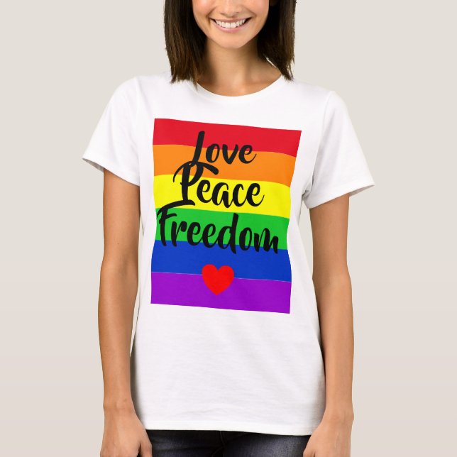 #LGBT #Liebe #pride #gay #lesbian #space #parade T-Shirt (Vorderseite)