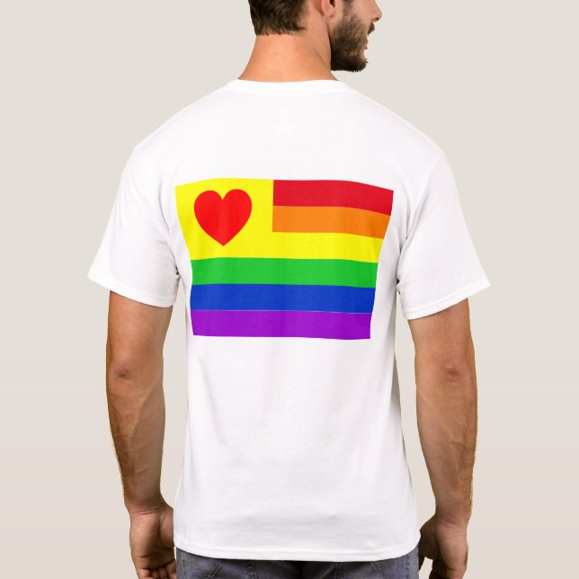 #LGBT #Liebe #pride #gay #lesbian #space #parade T-Shirt (Rückseite)