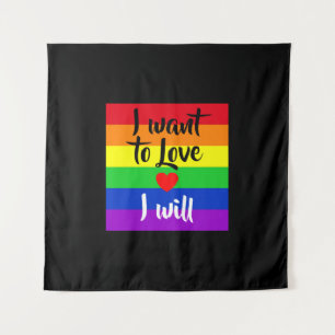 #LGBT #Liebe #pride #gay #lesbian #space #parade Wandteppich