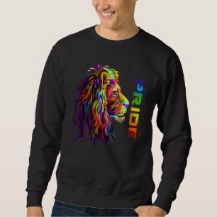 Lgbt Lion Pride Rainbow Color Flag Gay Proud Lgbtq Sweatshirt