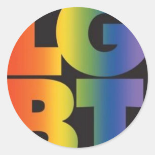 LGBT-Logo Runder Aufkleber