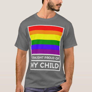 LGBT LOVE Straight Proud of My Child Triblend T-Shirt