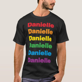 LGBT Lovely Lesbian Danielle Name Angepasst T-Shirt