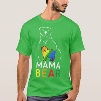LGBT Mama Bear Gay Pride Gleichberechtigung Rainbo T-Shirt