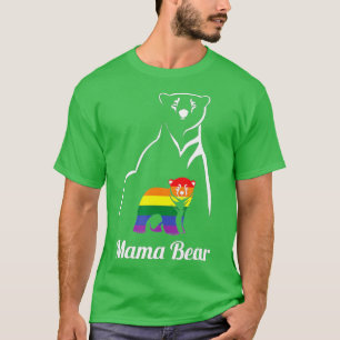 LGBT Mama Bear Gay Pride Gleichberechtigung Rainbo T-Shirt