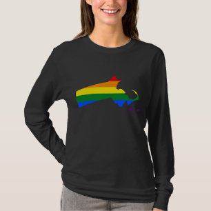 LGBT Massachusetts, US-Landkarte Sweatshirt T T-Shirt