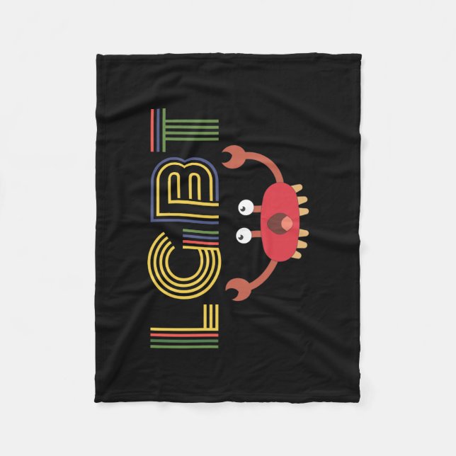 LGBT - Menschenrechte - Niedliche Krebse Fleecedecke (Vorderseite)