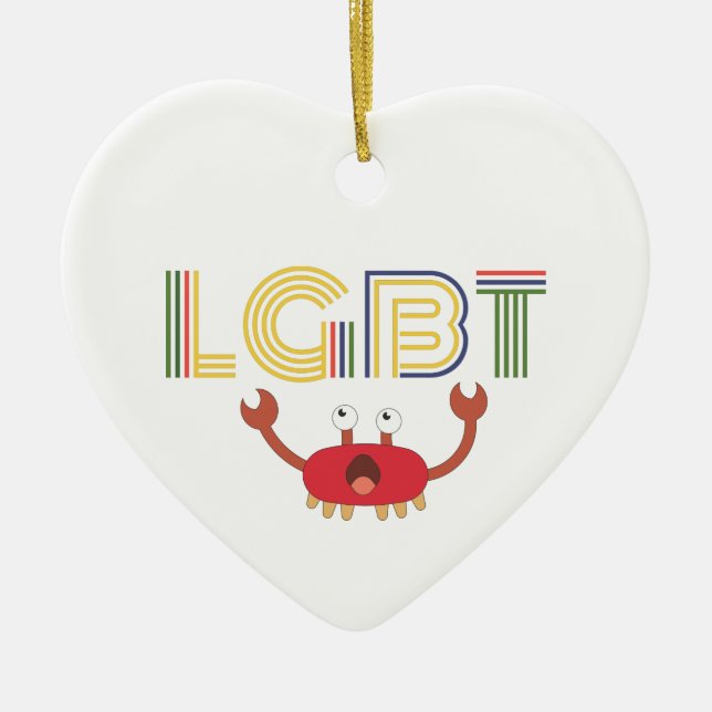 LGBT - Menschenrechte - Niedliche Krebse Keramik Ornament