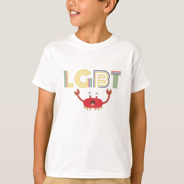 LGBT - Menschenrechte - Niedliche Krebse T-Shirt (Vorderseite)