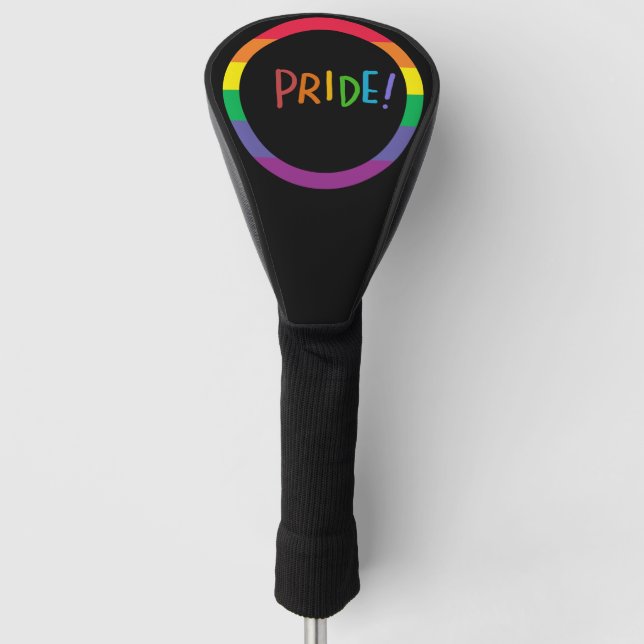 LGBT mit Regenbogen Golf Head Cover im Monat Headcover (Vorderseite)