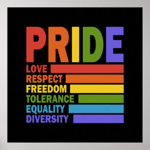 LGBT-Monat Stolz auf Schwule Poster