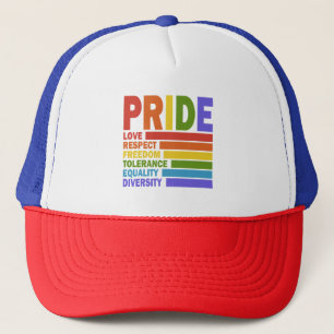 LGBT-Monat Stolz auf Schwule Truckerkappe