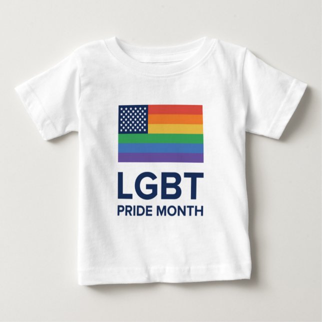 LGBT-Monat| Vereinigte Staaten Baby T-shirt (Vorderseite)