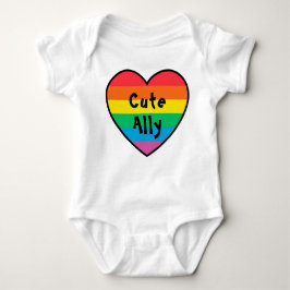 LGBT Niedlich | Rainbow Pride Heart Pride Baby | Baby Strampler