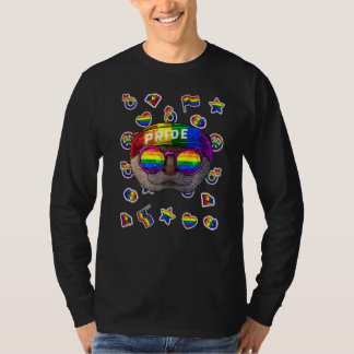 Lgbt Otter Gay Pride Month Animal Rainbow Lesbian T-Shirt