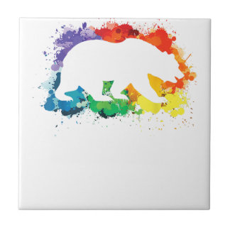 LGBT Paint Spritzers Gay Bear Fliese