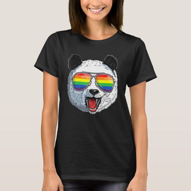 Lgbt Pandas Gay Pride Monat Regenbogenflagge Lgbtq T-Shirt (Vorderseite)