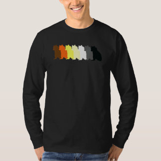 Lgbt Papa Mens Gay Pride Monat Sitzender Gay Bär T-Shirt