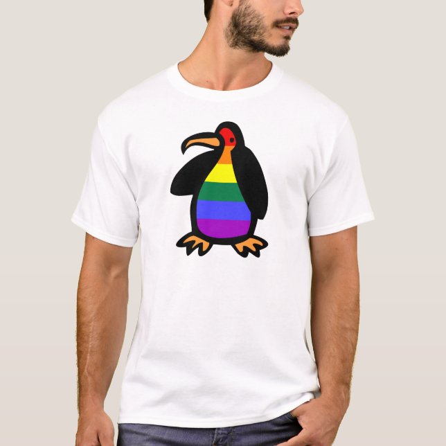 LGBT-Pinguin T-Shirt (Vorderseite)
