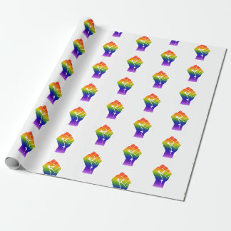 LGBT-Power-Faustpfropfen Geschenkpapier