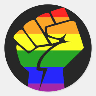 LGBT-Power Runder Aufkleber
