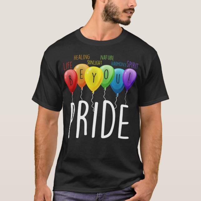 LGBT Pride Balloons - Standard-Skala-4_00x T-Shirt (Vorderseite)