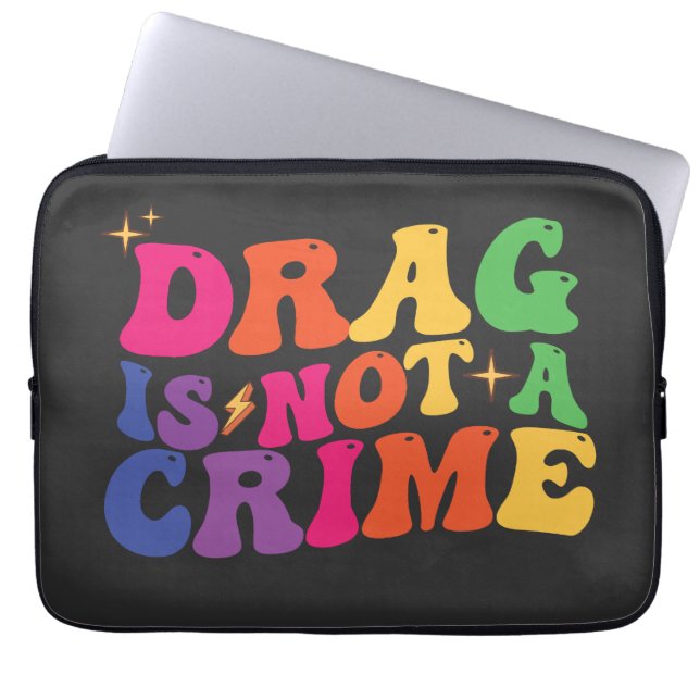 LGBT Pride DRAG IST KEINE STRAFVERKEHRSVERSORGUNG Laptopschutzhülle (Vorderseite)