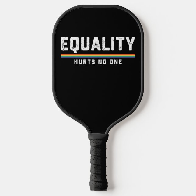 LGBT Pride Equality schadet keinem Schwulen und Le Pickleball Schläger (Vorderseite)