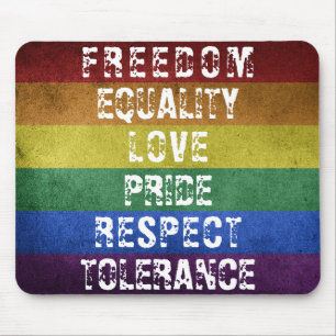 LGBT Pride Flag Moderne Regenbogenstreifen Mousepad