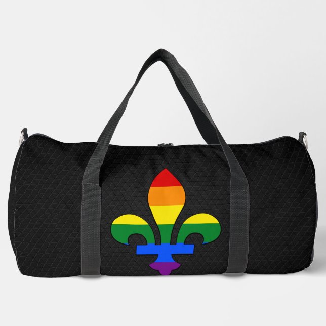 LGBT pride fleur-de-lis  Duffle Bag (Vorderseite)