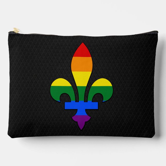 LGBT pride fleur-de-lis  Zubehörtasche (Vorderseite)