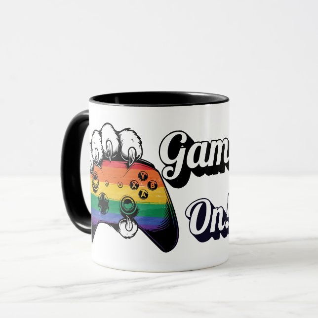 LGBT Pride Game On Tiger Paw Controller Tasse 2026 (Vorderseite Links)